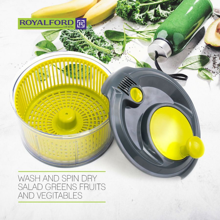 Royalford Mini Salad Spinner Dresser Healthy Eating Lettuce Herb