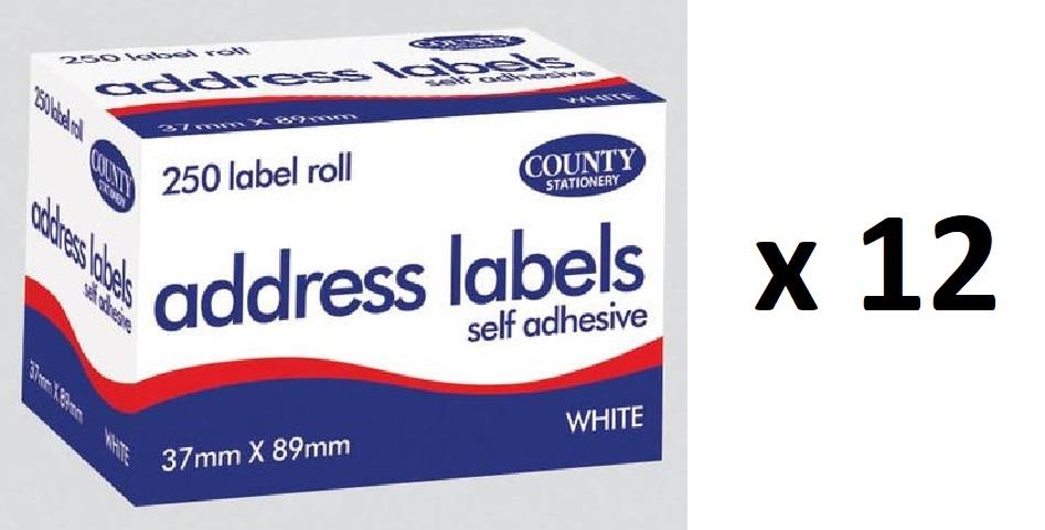 250x Self Adhesive White Address Labels Postage Roll Large Sticky Stickers Tags - Picture 8 of 9