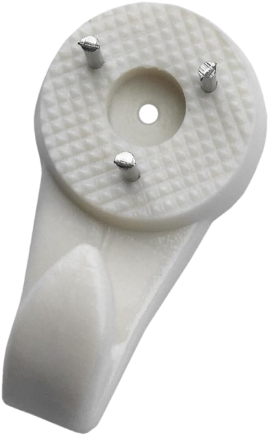 Hard Wall Hanging Hooks Heavy Duty Picture Hook Strong White Nail Fixing - Picture 5 of 7