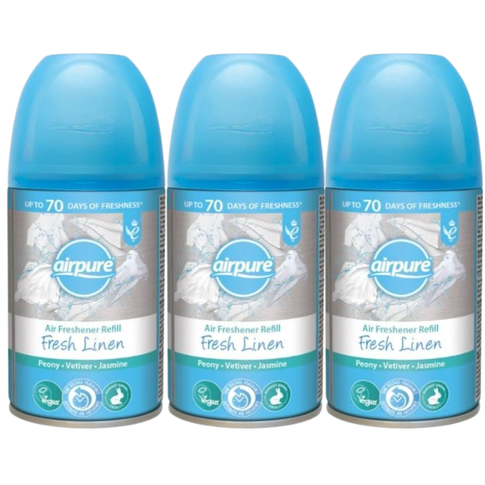 3 Airpure Air Freshner Refill 250ml Automatic Home Office Odor Control Vegan - Bild 7 von 12