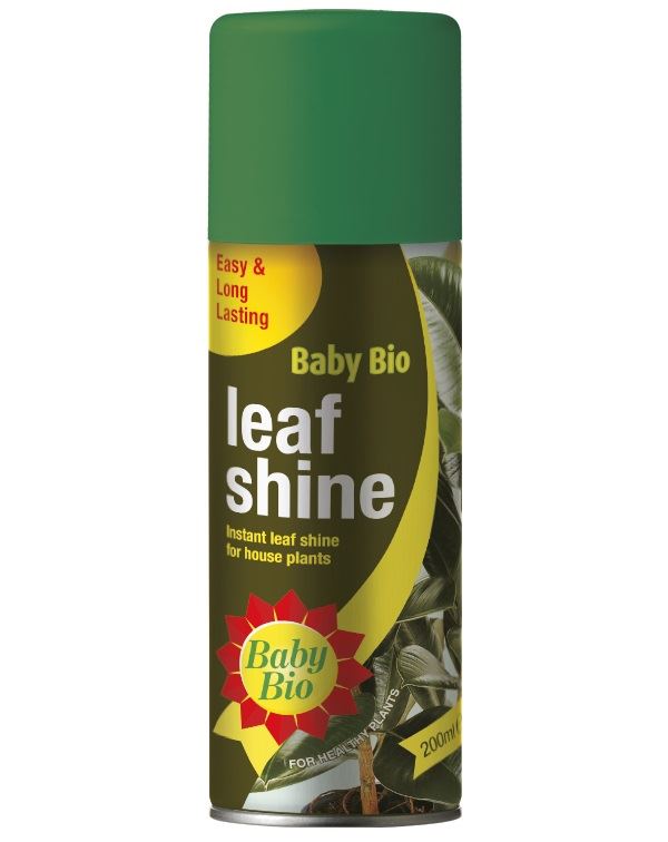 Baby Bio Leaf Shine Spray 200ml Long Lasting Plant Flowers Indoor
