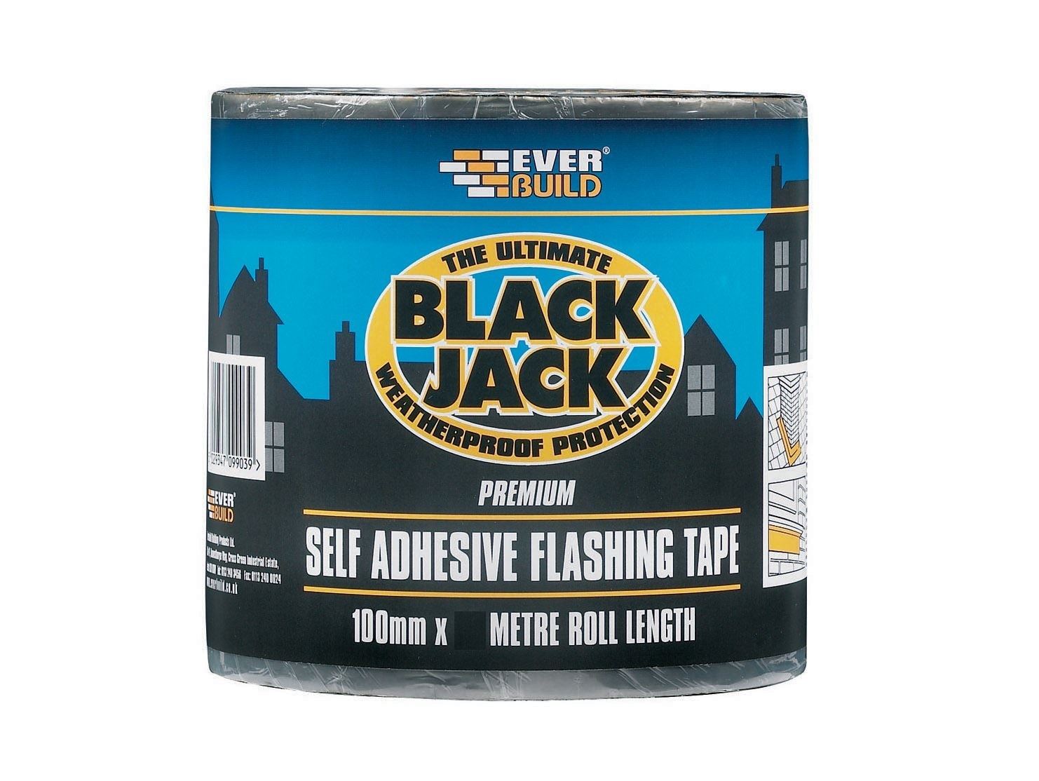 Everbuild Black Jack Flash Roof Flashing Flash Band Tape Roll Self