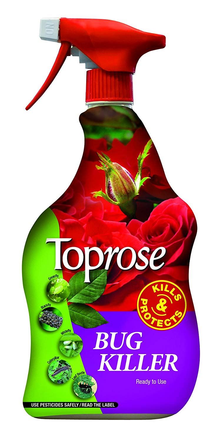 Toprose Bug Killer Ready To Use 1L Garden Kills Protects Ornamental