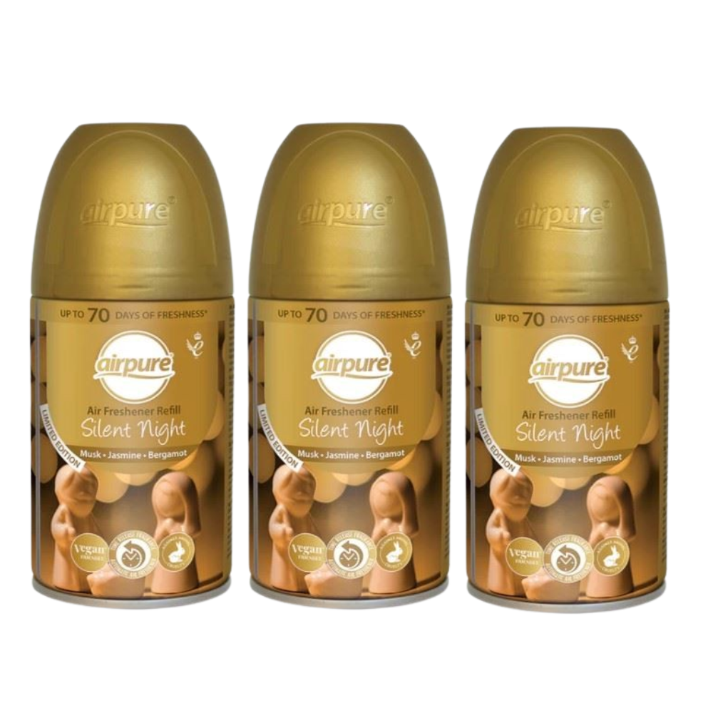 3 Airpure Air Freshner Refill 250ml Automatic Home Office Odor Control Vegan - Bild 10 von 12