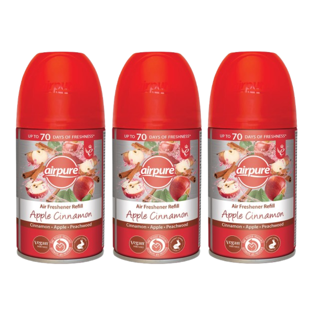 3 Airpure Air Freshner Refill 250ml Automatic Home Office Odor Control Vegan - Bild 4 von 12