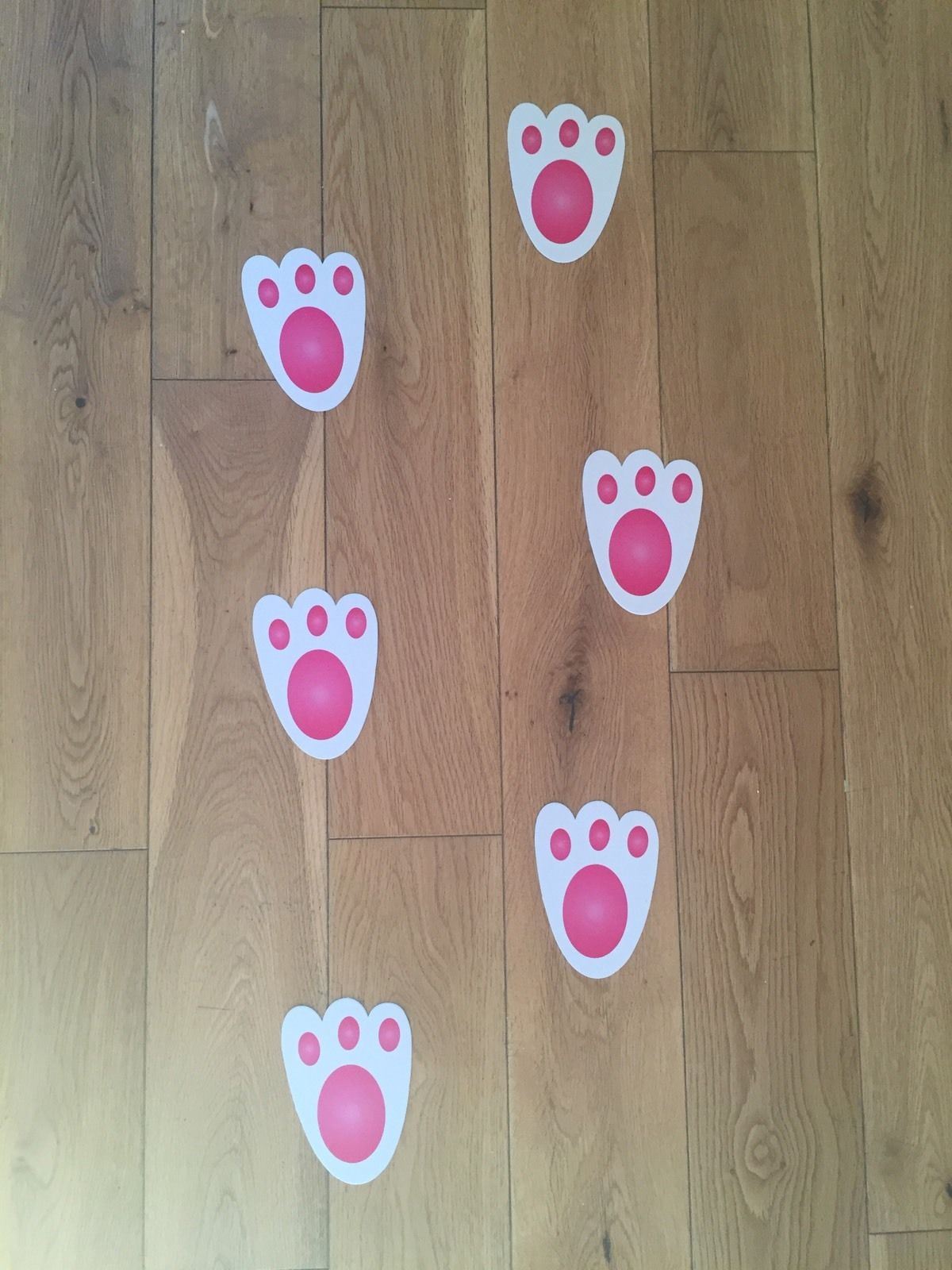 40 Easter Bunny Feet Footprints Egg Hunt Game Party Rabbit Paw Prints