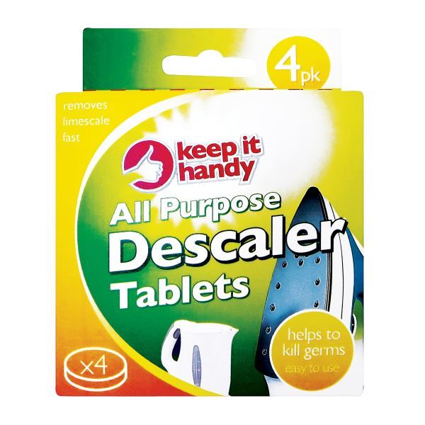4 All Purpose Descaler Limescale Remover Tablets Kitchen Kettle Iron