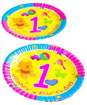 1st Birthday Party Set Table Ware Decoration Boy Girl Kid Child Loot Gift Bag - Bild 7 von 9