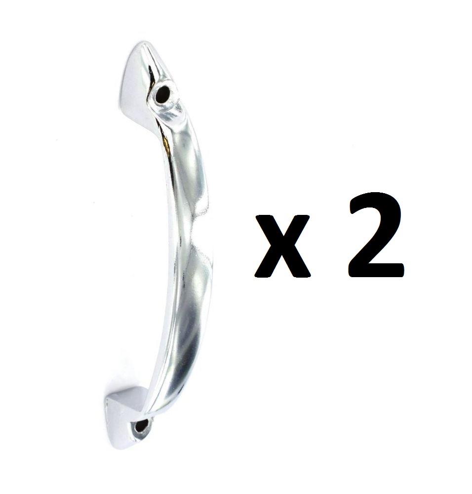Securit S6952 D Handle Face Fix Chrome Plated 100mm X2 In Various Pack Size