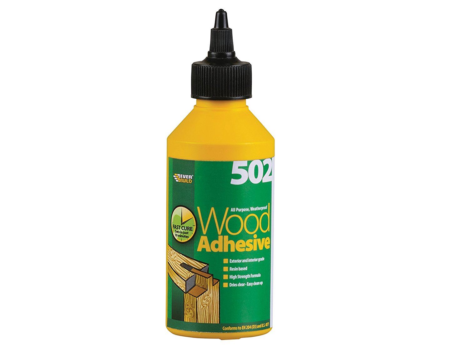 Everbuild 502 Weatherproof All Purpose Wood Glue Adhesive Dries Clear