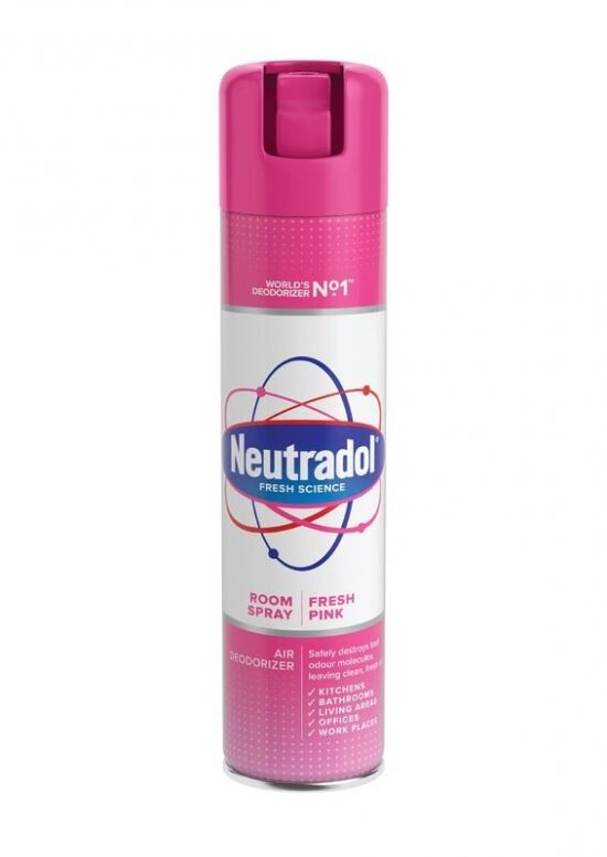 Neutradol Aerosol Room Spray Freshener Super Fresh/ Fresh Pink