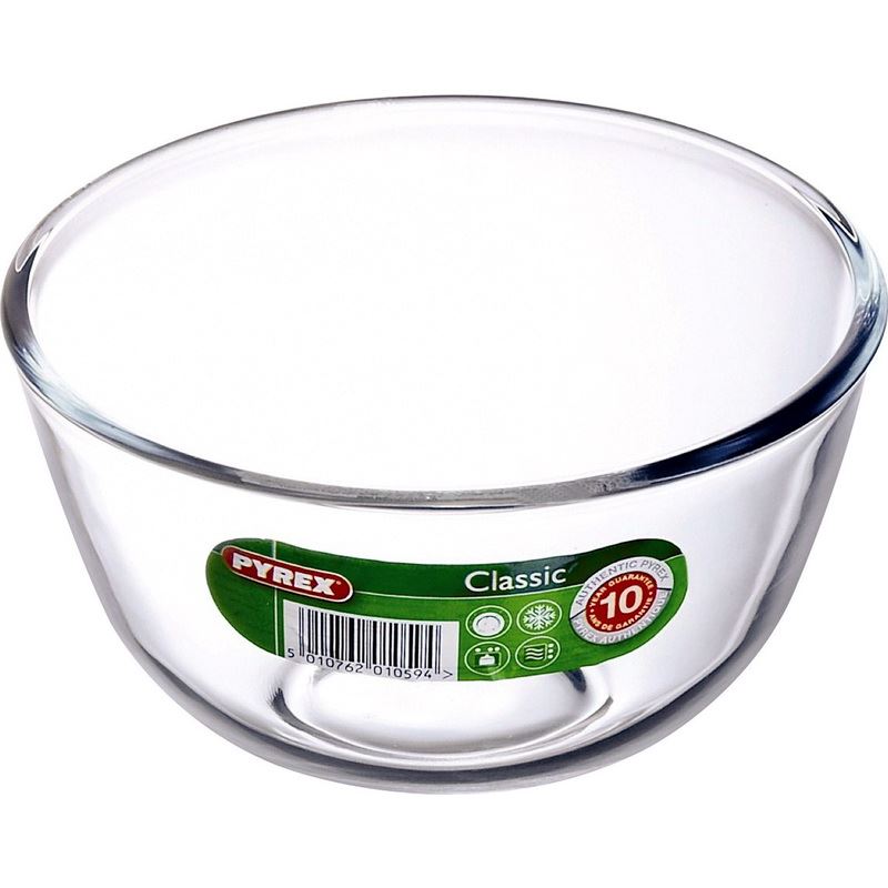 Pyrex Glass Mixing Bowl 3L Fridge Microwave Dish Storage Ovenproof Baking Cook