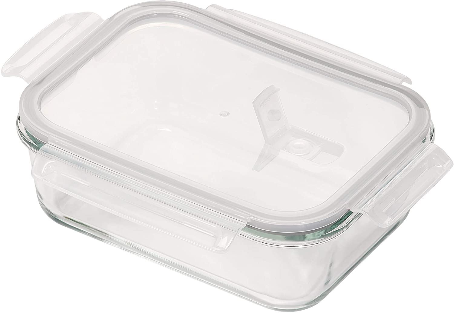 Storage Containers Heat Resistant Glass Plastic Vented Lid 1340ml Oven