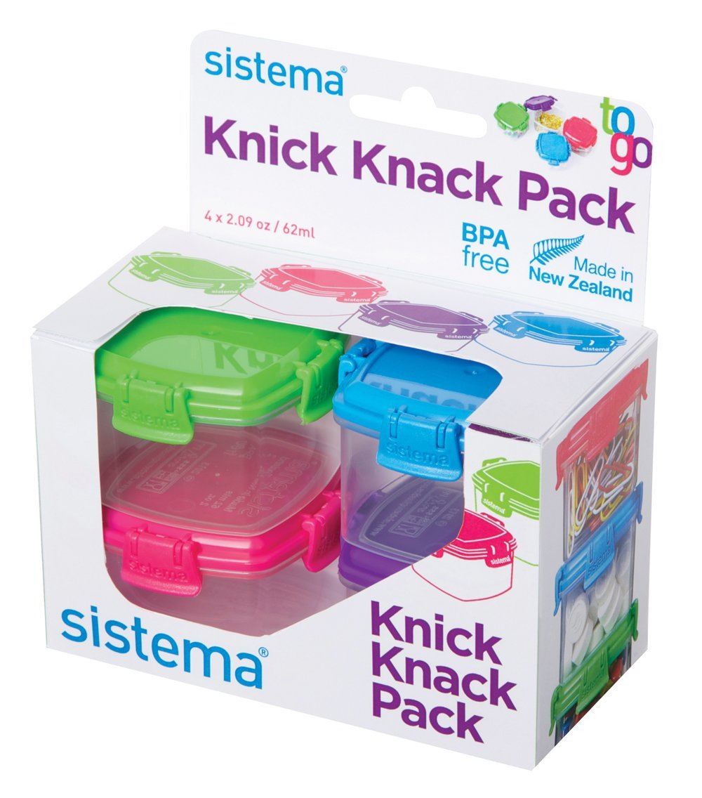 Sistema Mini Knick Knack Pack To Go 62ml Storage Containers Kitchen