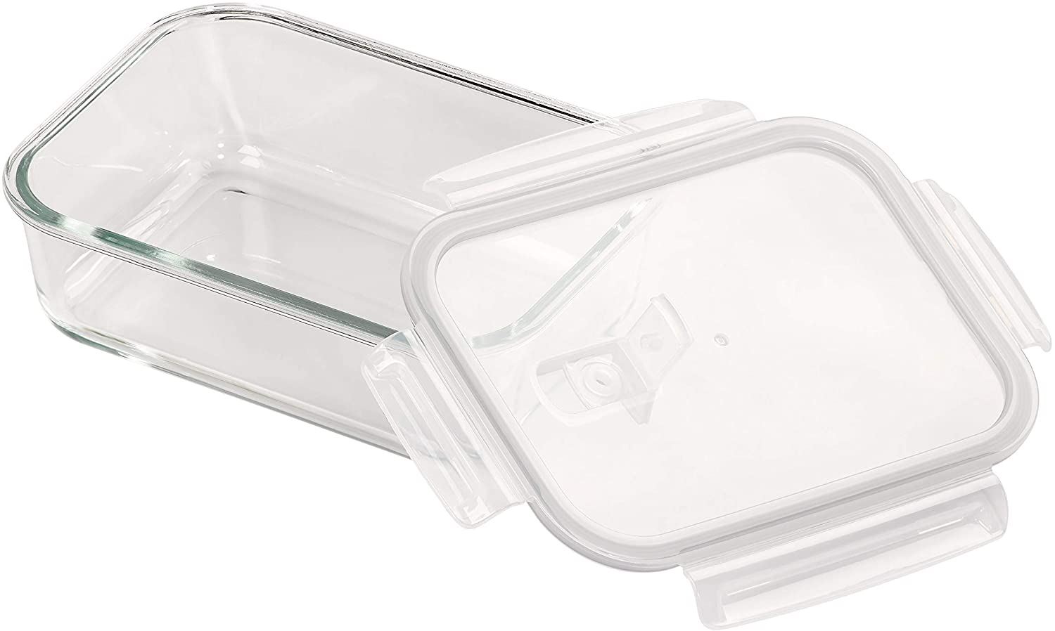 Storage Containers Heat Resistant Glass Plastic Vented Lid 1340ml Oven