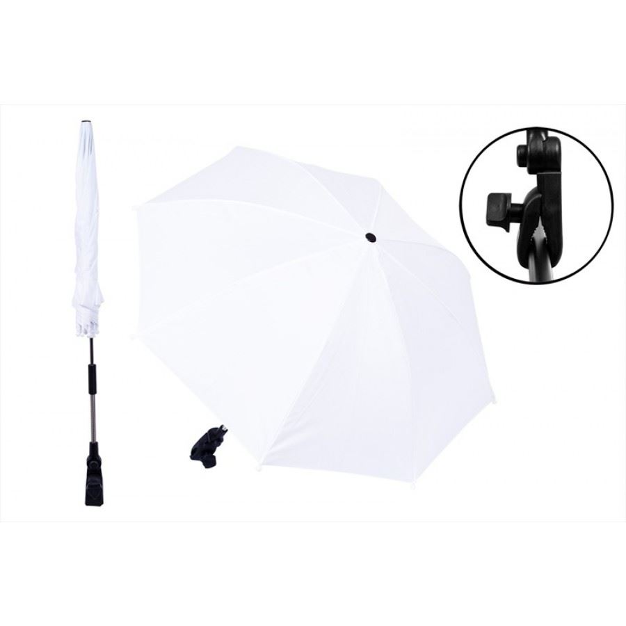 white pram parasol