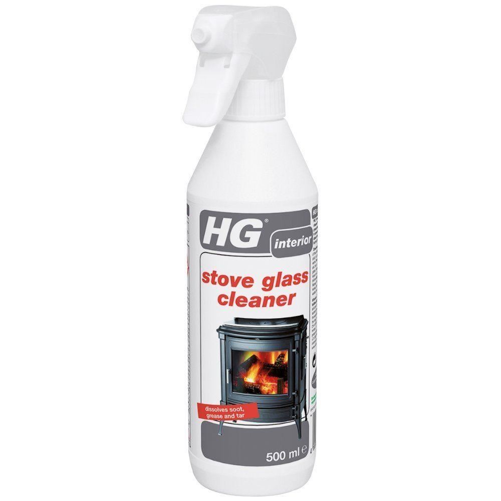 2 x HG Stove Glass Cleaner Spray 500ml Removes Stoves Woodburner Hearth