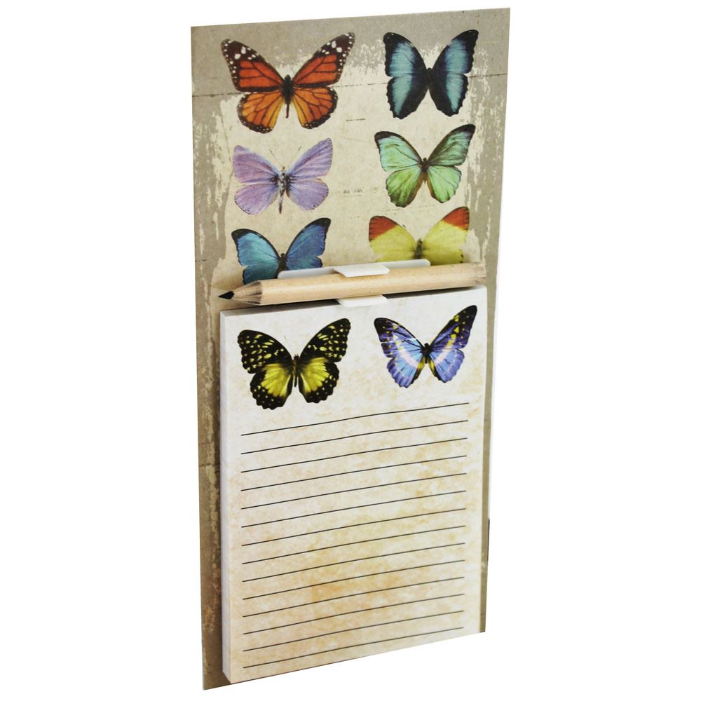 Magnetic Memo Note Pad Pencil Memory Shopping List Fridge Magnet 