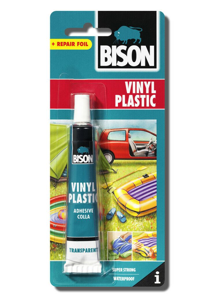 BISON VINYL PVC SOFT PLASTICS REPAIR ADHESIVE GLUE 25ML. XB6305321