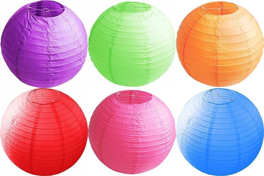 30cm Assorted Paper Lampshade Ceiling Light Pendant Lamp Shade Ball