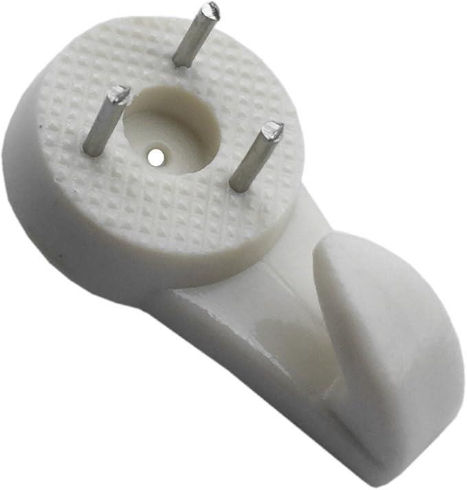 Hard Wall Hanging Hooks Heavy Duty Picture Hook Strong White Nail Fixing - Picture 6 of 7