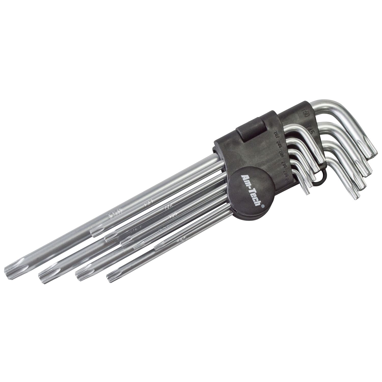 9 Extra Long Torx Key Set Reach Tamperproof Hollow End Torque Star DIY