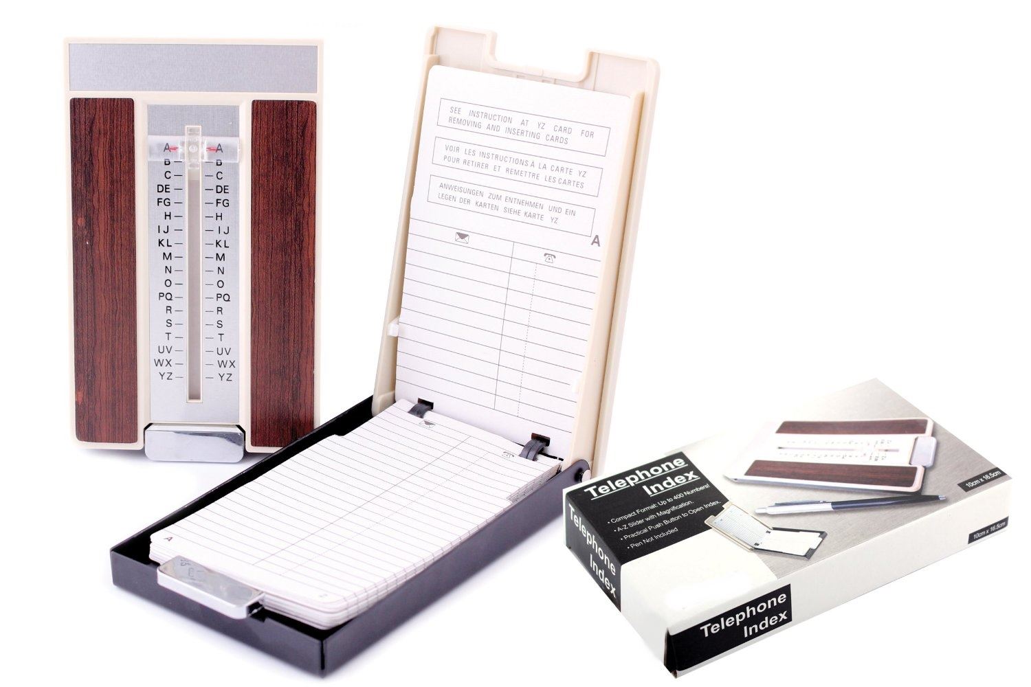 details about flip open a z address book telephone home office desk index slider store number telephone and address books