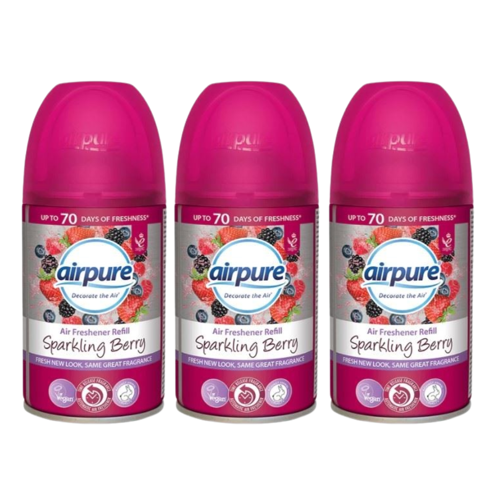 3 Airpure Air Freshner Refill 250ml Automatic Home Office Odor Control Vegan - Bild 11 von 12