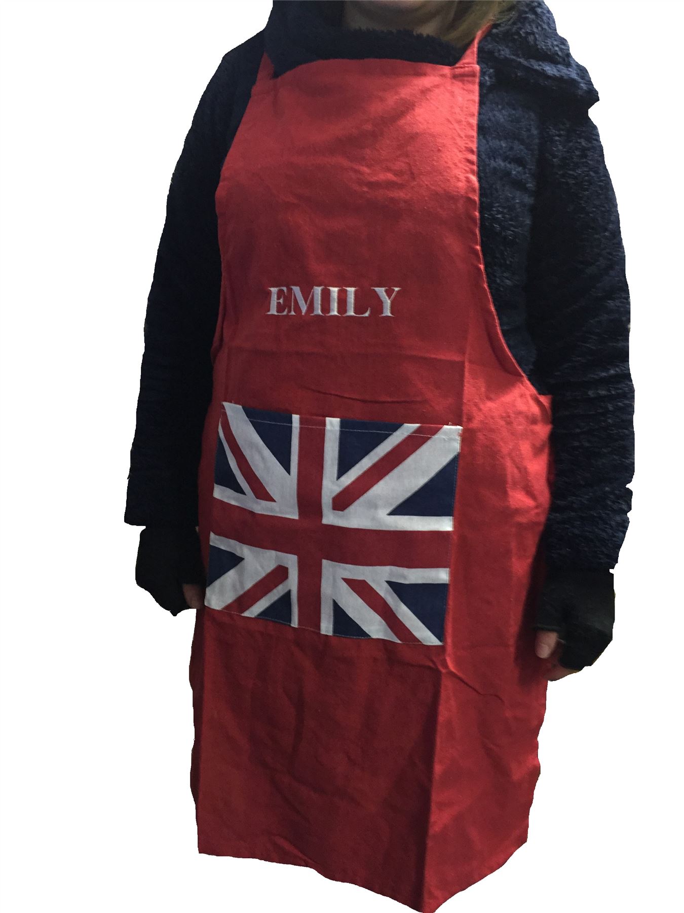 Personalised Union Jack Flag Cotton Cooking Chef Adult Apron Kitchen