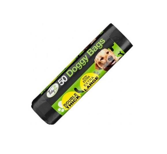 Dog Poo Bags 32cm x 38cm Large Double Thick Dog Poop Tie Handles Doggy Bags UK - Picture 22 of 23