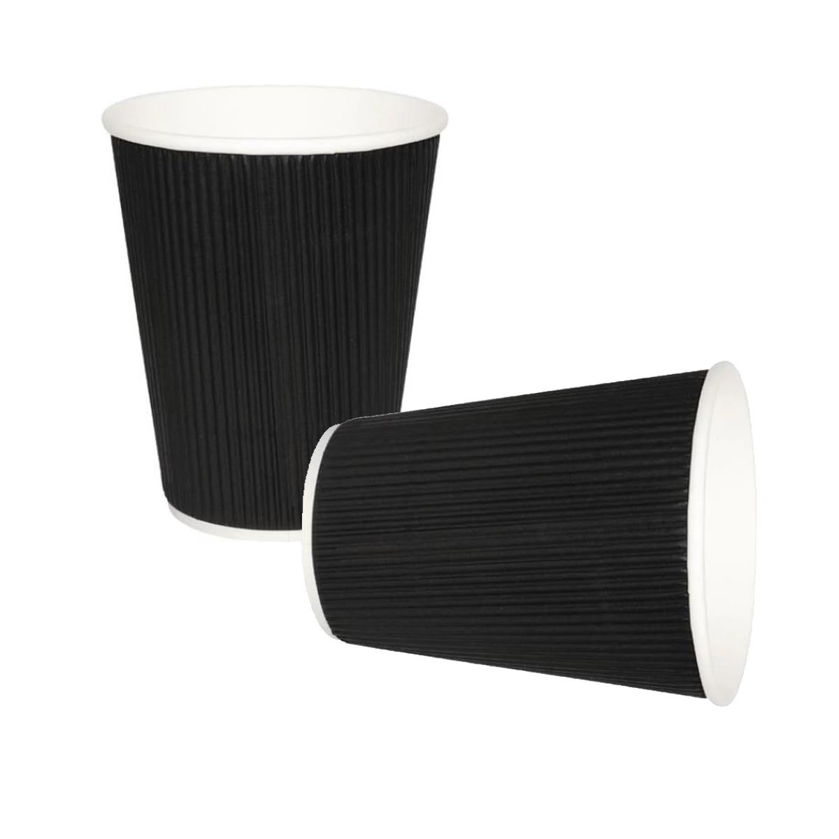 Disposable Coffee Cups 8oz 12oz 16oz Paper Cups Kraft Cups Hot Drinks Reusable - Bild 10 von 18