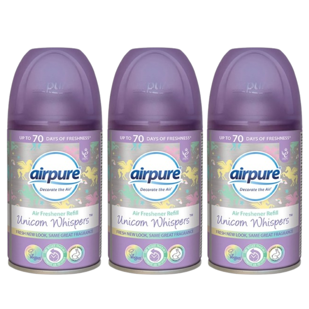3 Airpure Air Freshner Refill 250ml Automatic Home Office Odor Control Vegan - Bild 12 von 12