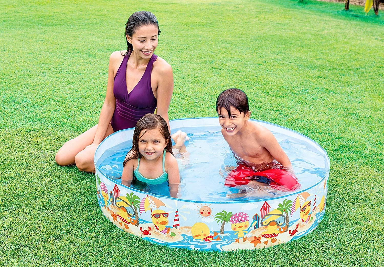 Intex Snapset Family Outdoor Swimming Paddling Pool Play Center Garden