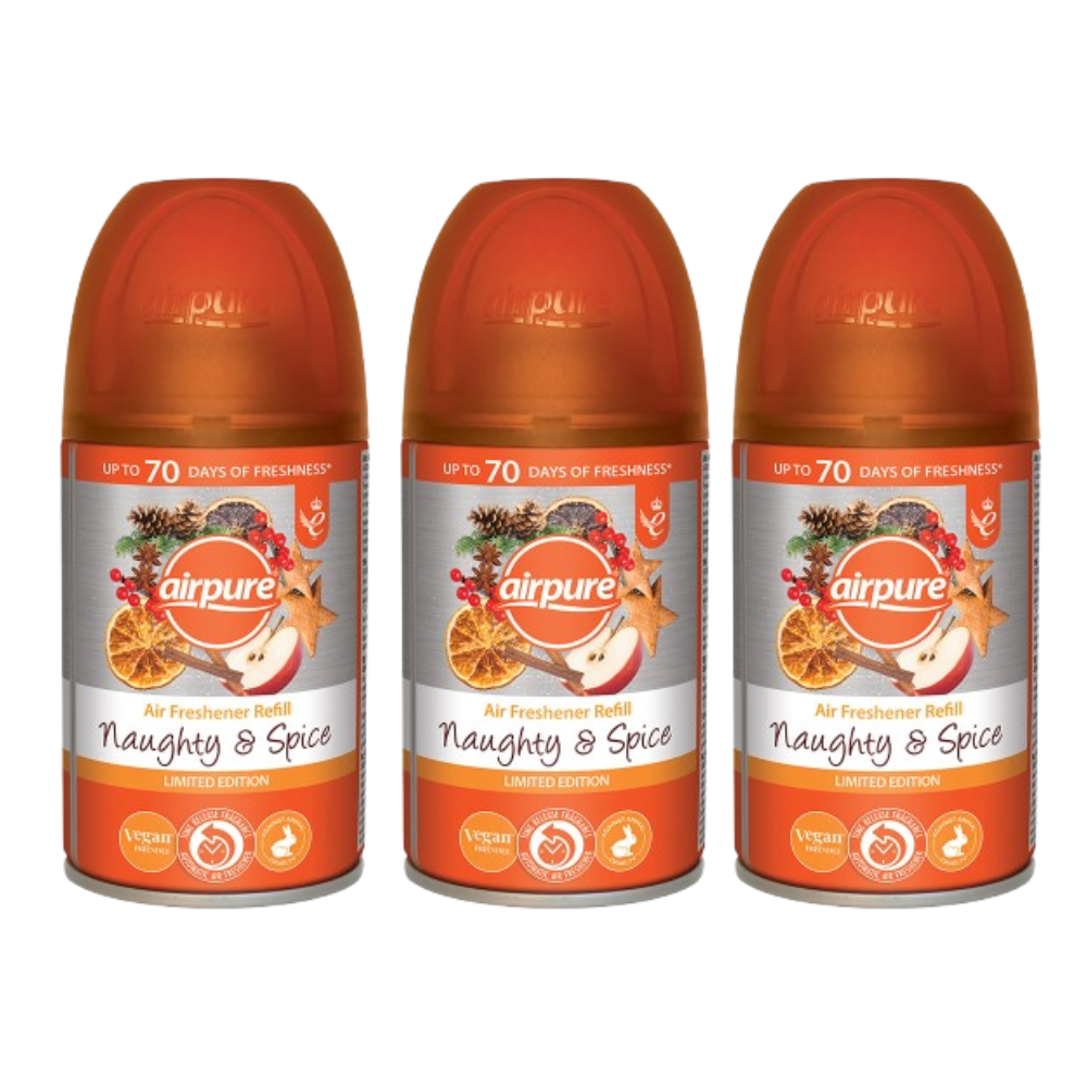 3 Airpure Air Freshner Refill 250ml Automatic Home Office Odor Control Vegan - Bild 9 von 12
