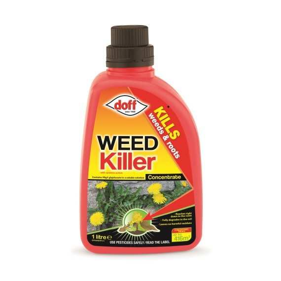 Doff 1L Advanced Strong Weed Killer Concentrate Weed Control Garden