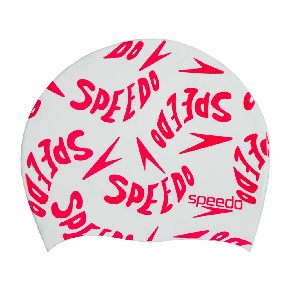 Speedo Mens Slogan Print Bonnet de Natation Homme