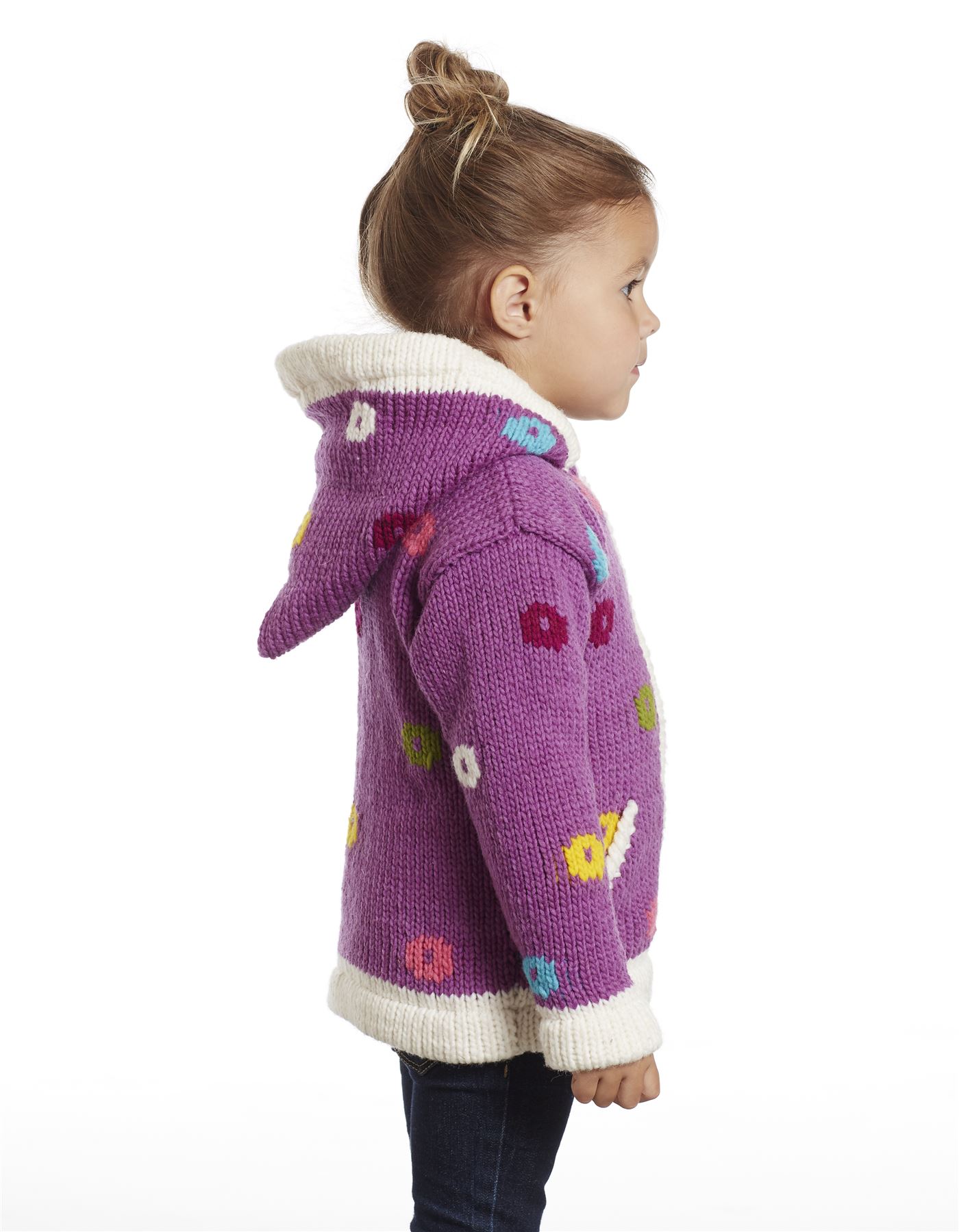 100 Wool HandKnit Fully Lined Children's Jackets for Girls eBay