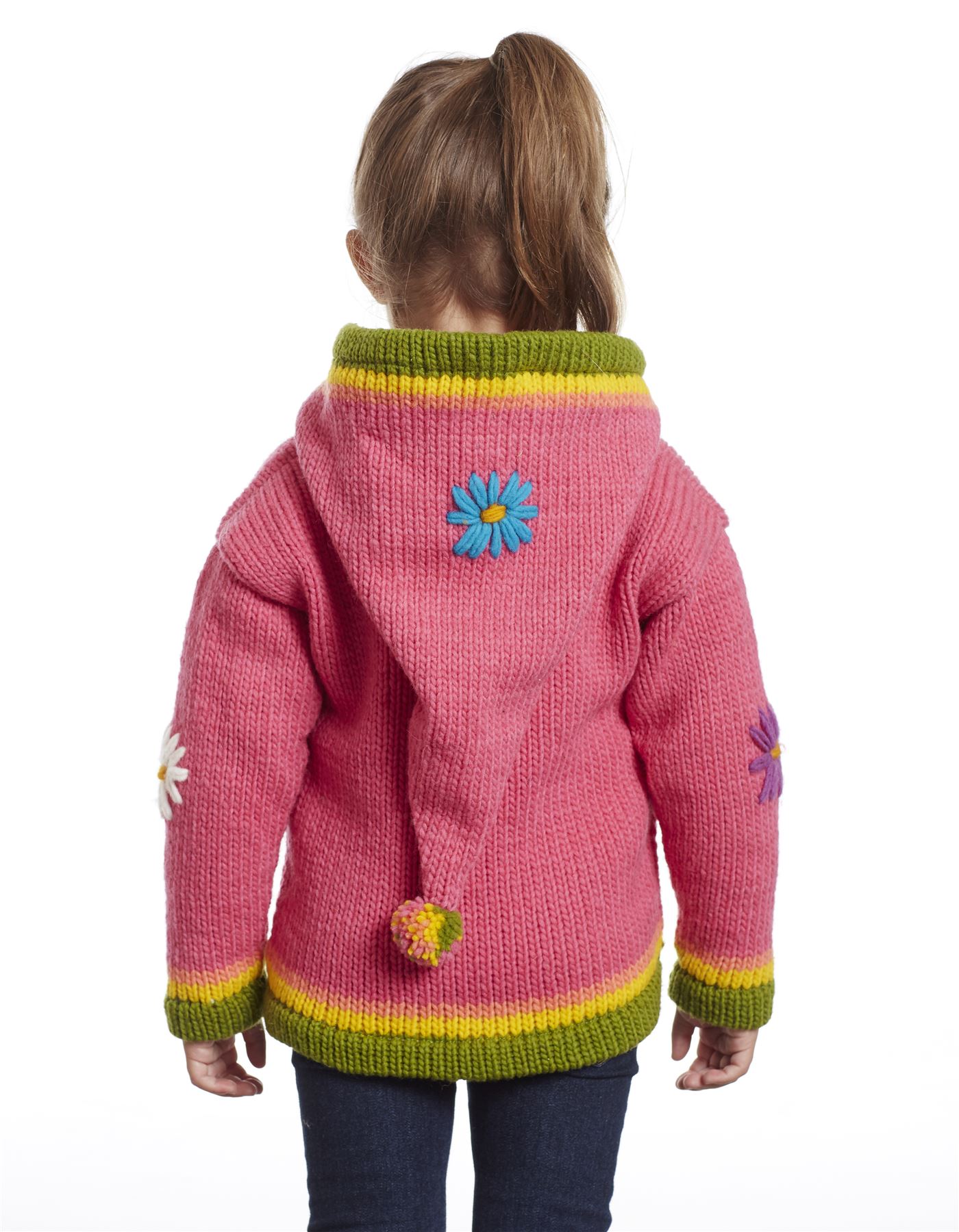 100 Wool HandKnit Fully Lined Children's Jackets for Girls eBay