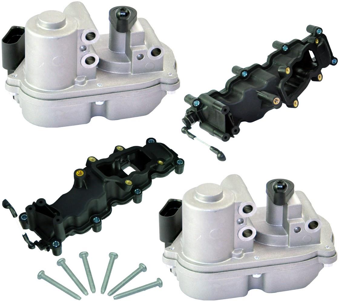 2X Intake Manifold + Flap Actuator Motor Audi A4 A5 A6 A8 Q7, VW