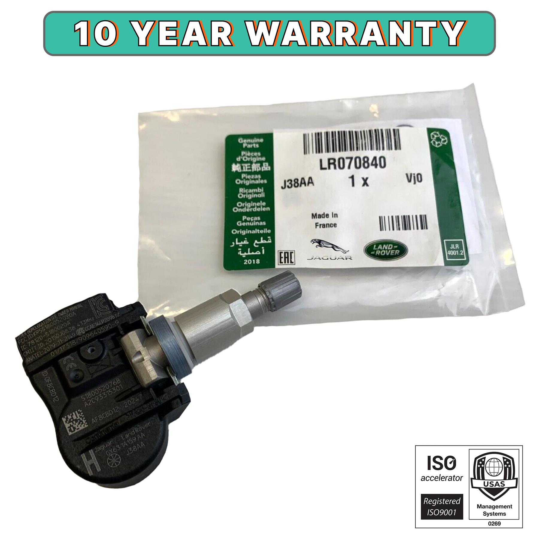 thumbnail image 2 of Genuine Jaguar Land Rover TPMS Sensor C2D47173 – For XE (X760) & XF (X260) 2 of 5