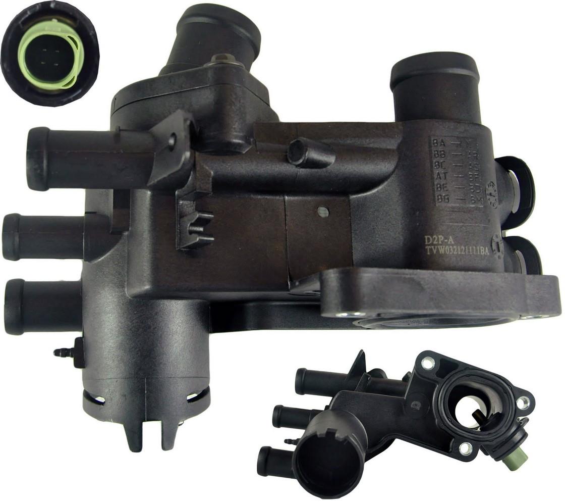 Thermostat Housing + Sensor For VW Bora Golf Mk4 1.4 1.6 16V