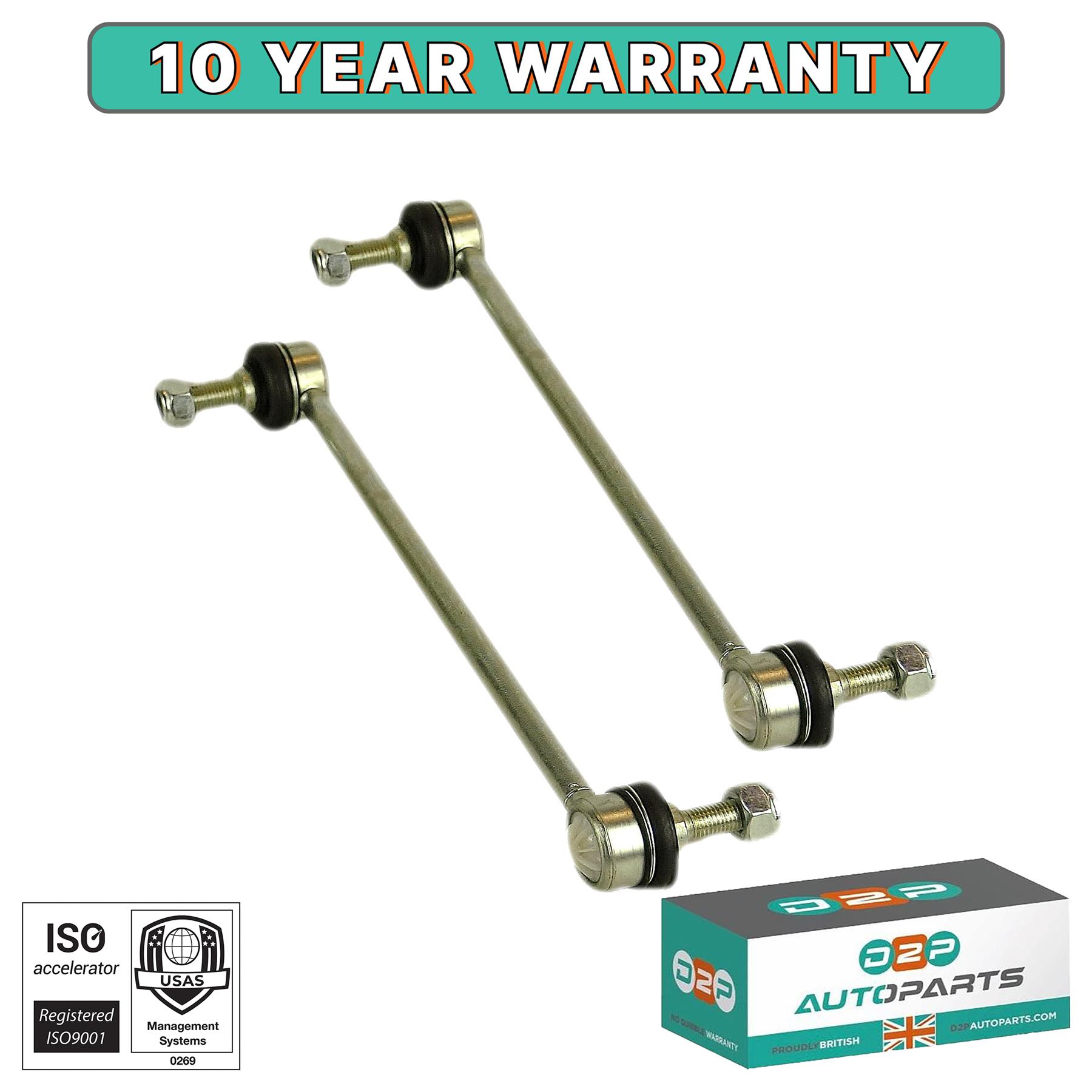 Pair Front Stabilizer Anti-Roll Bar Drop Links For Ford Fiesta MK6 2009+
