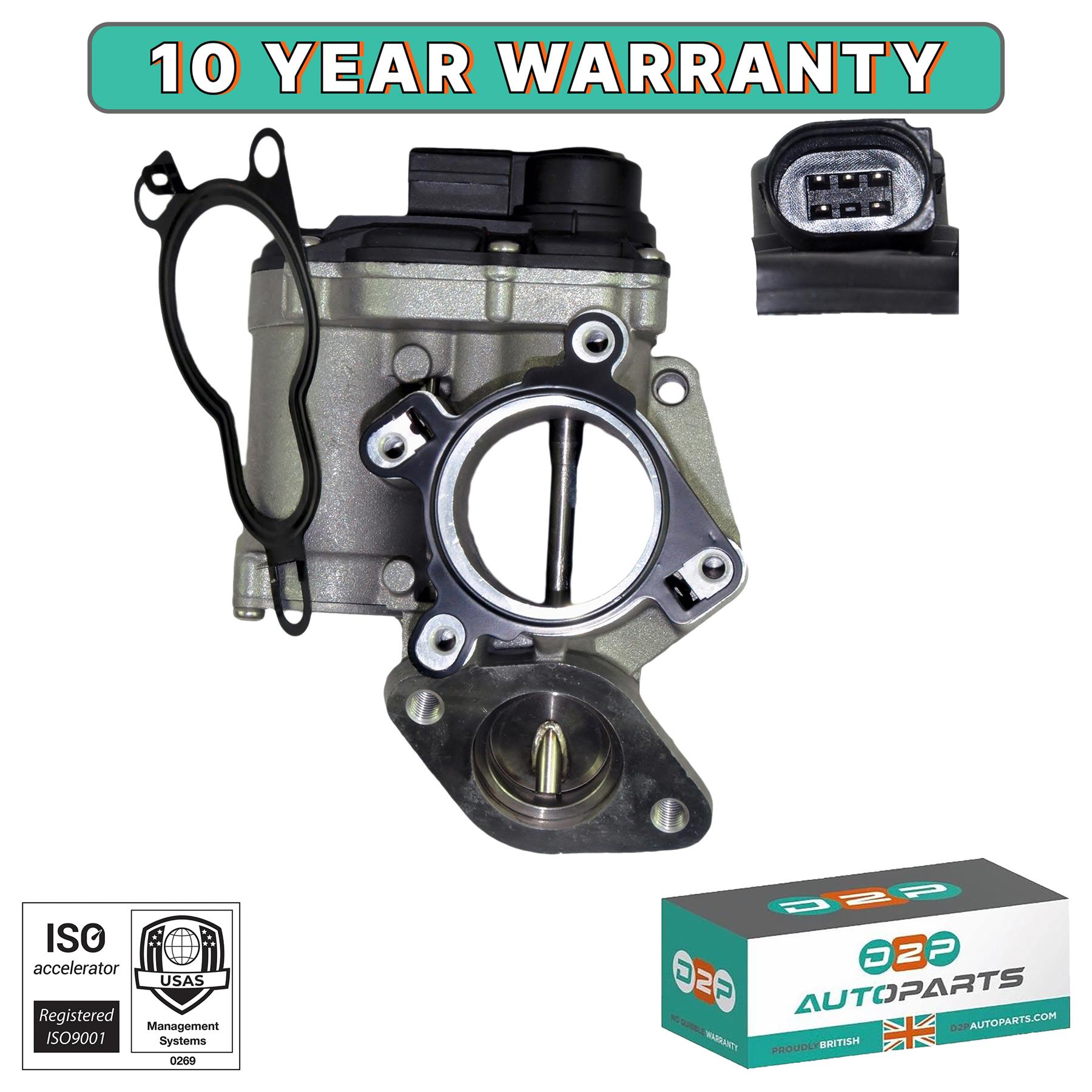 thumbnail interactive-video image 1 of D2P EGR Valve For Nissan X-Trail & Renault Espace, Laguna, Megane, Scenic, Trafic 2.0 CDTi 1 of 6