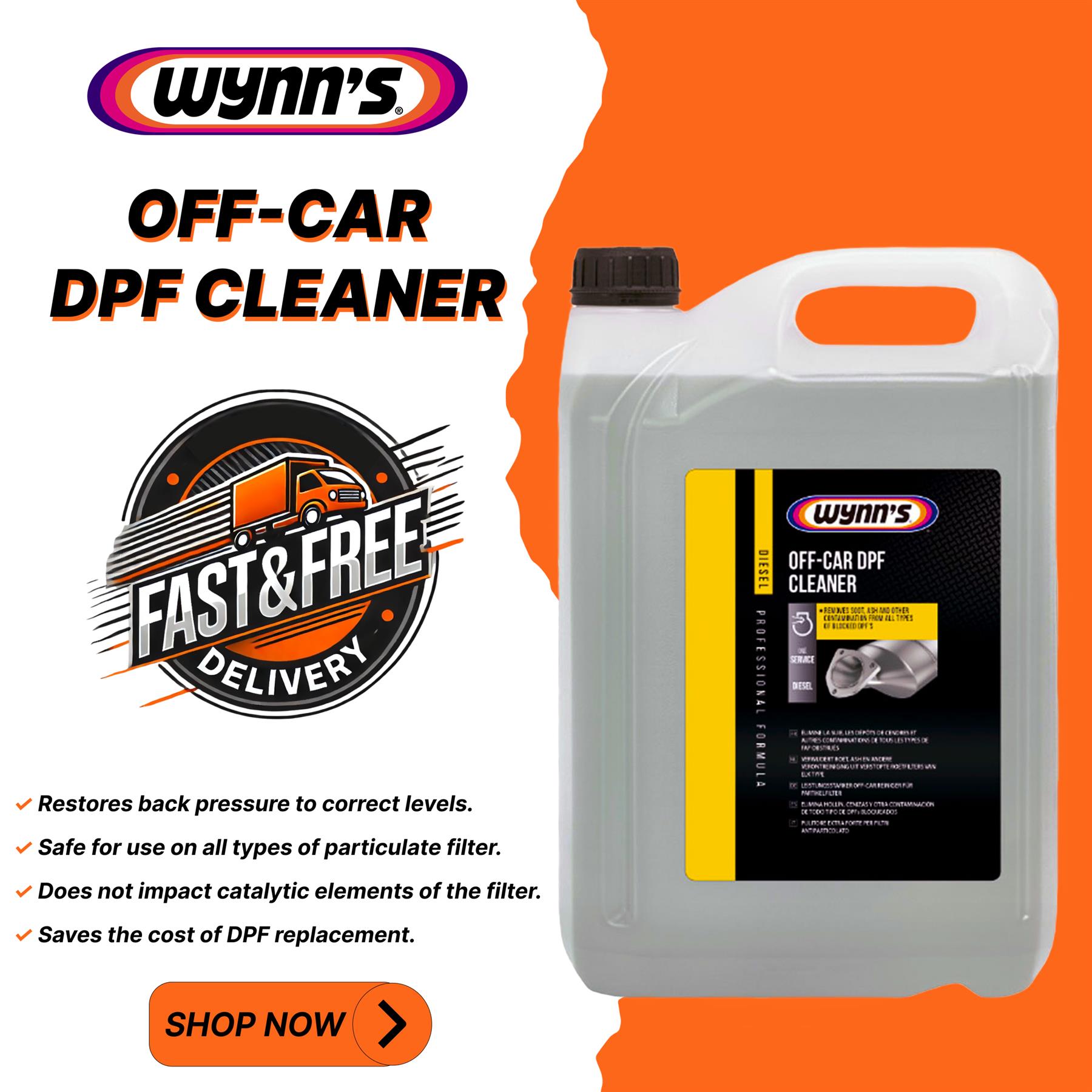 Wynns - Off Car DPF Diesel Particulate Filter Cleaner Flush Removes Deposits 5L