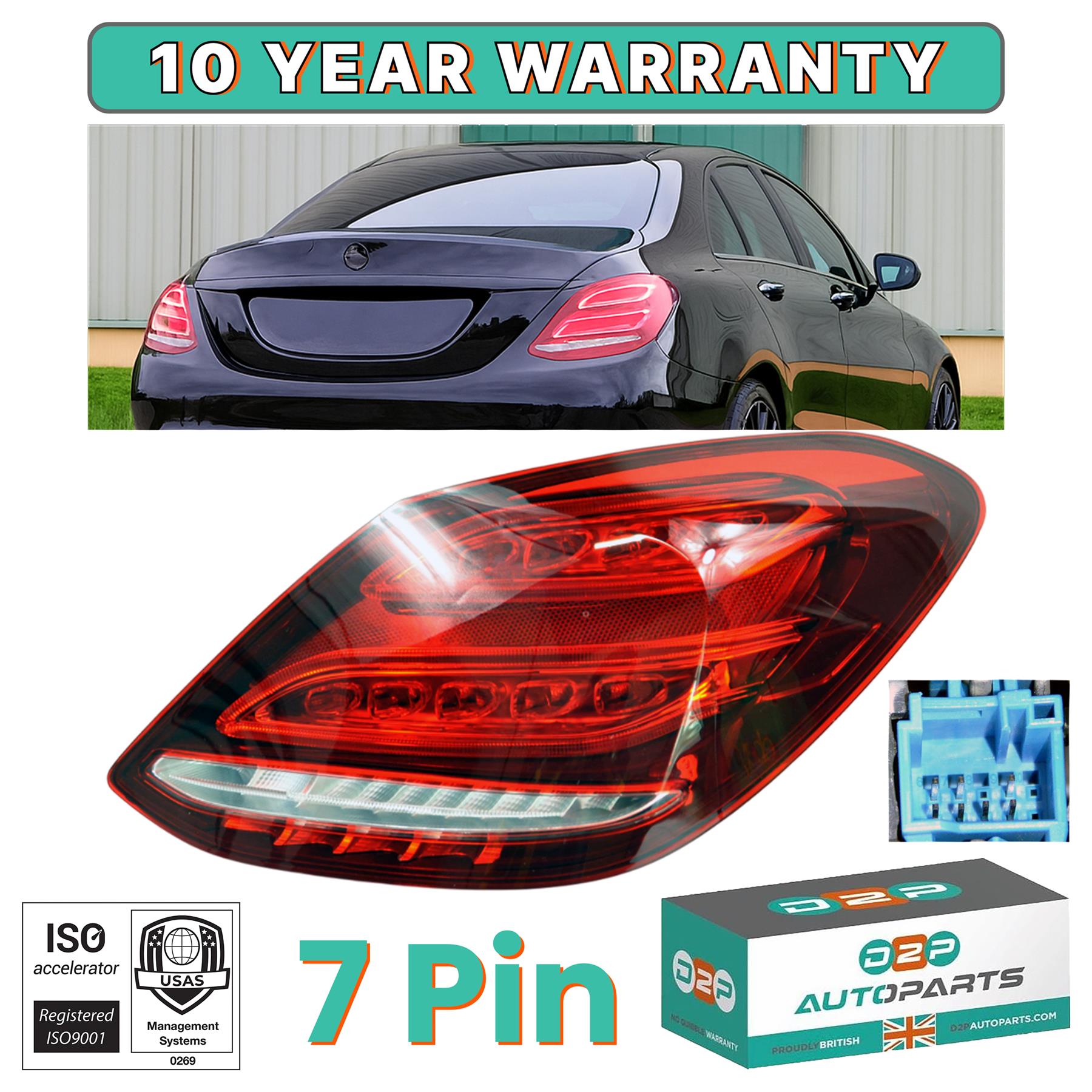 Left Side Tail Led Lamp Assy For Mercedes-Benz C-Class W205 Light 5060520805306 - Image 3