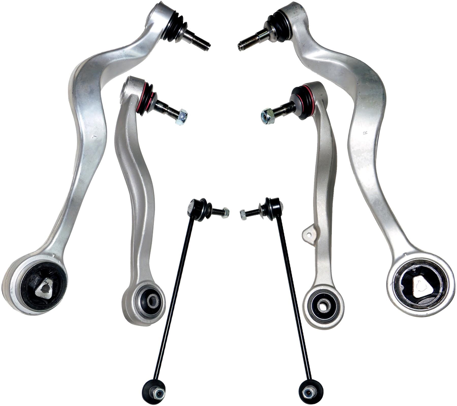 For BMW E60 E61 530 530D Front Lower Suspension Control Arms & Drop Links Set eBay