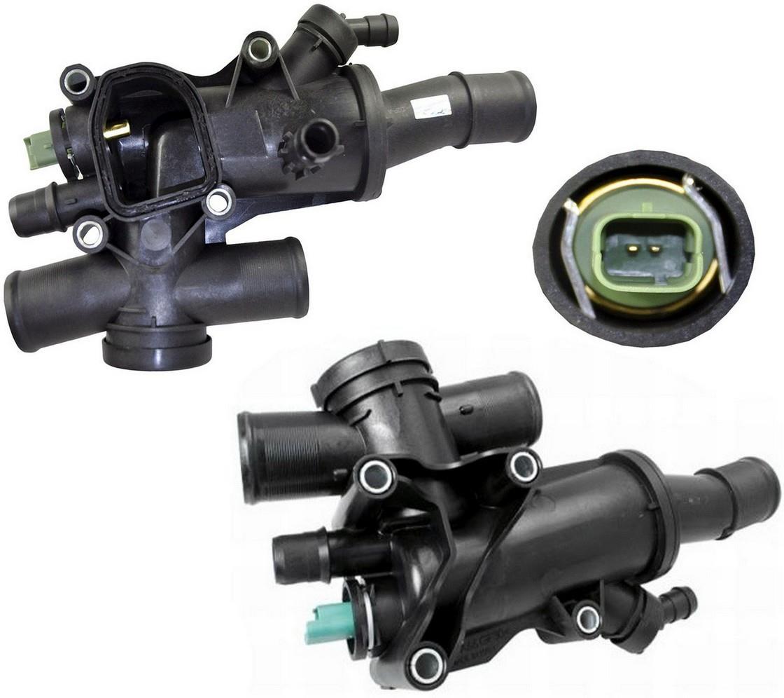 Thermostat & Housing With Sensor For Peugeot 307 308 407 508 607 807
