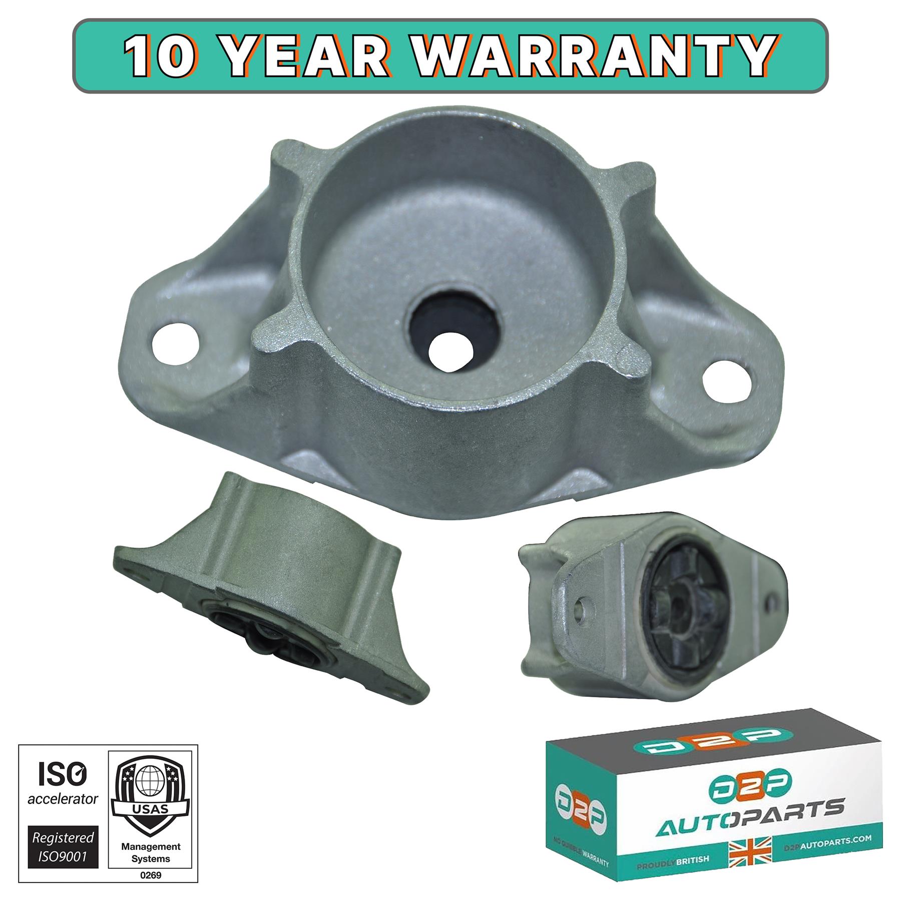 D2P Rear Shock Top Strut Mount For Volvo S40 MK2 & V50 (2004-2012) | 30647413