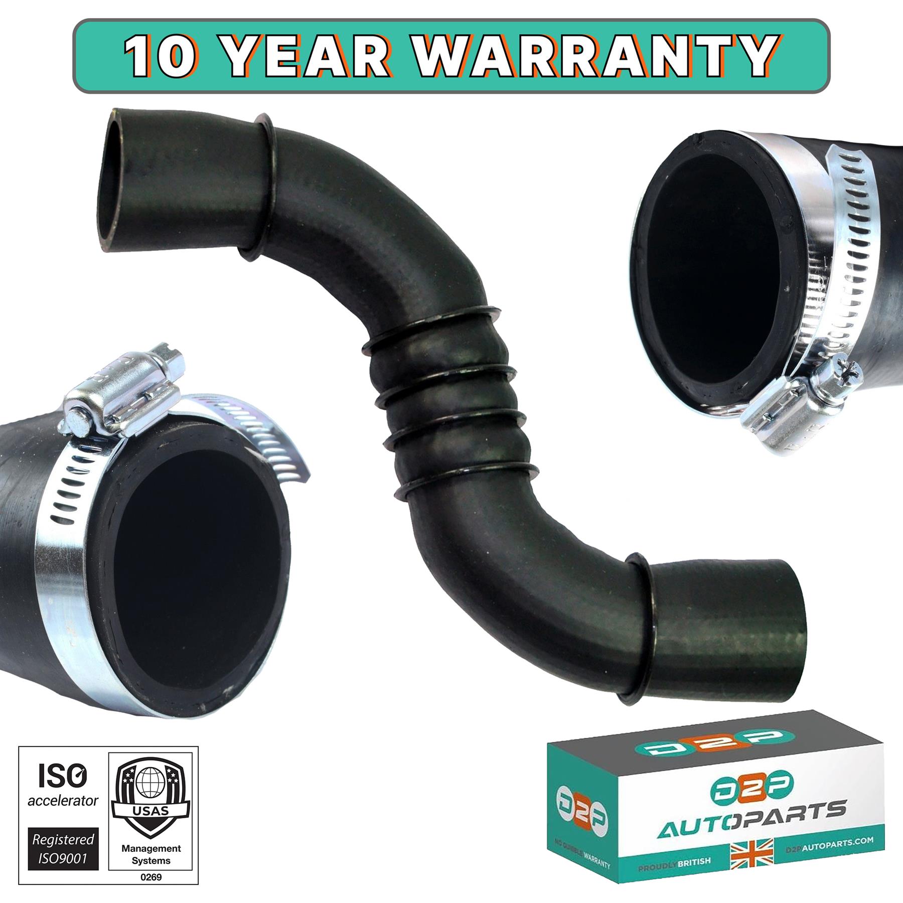 Tuyau Silicone Renforcé Kevlar Pour Intercooler/turbo - Diamètre 47mm | Compatible Renault, Dacia, Mercedes, Nissan