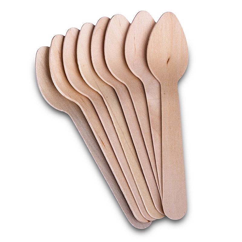Wooden Tea Spoons Disposable Wooden Cutlery Eco Biodegradable eBay